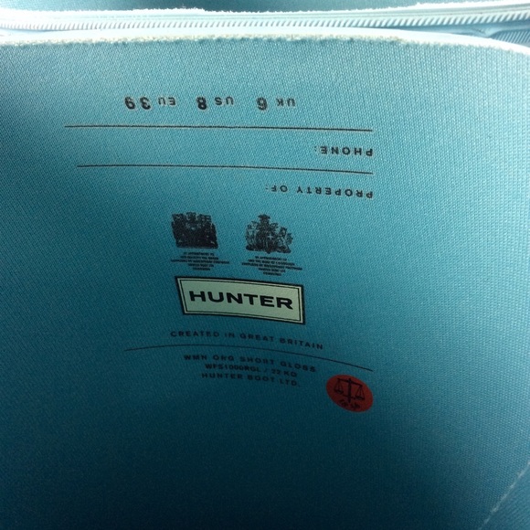 SALE!!!! BABY BLUE HUNTER short rain boots NWOT 8 - Picture 5 of 8